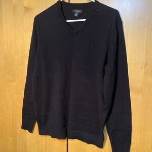 Men's V-Neck Long Sleeve Black Sweater Size S  Alfani